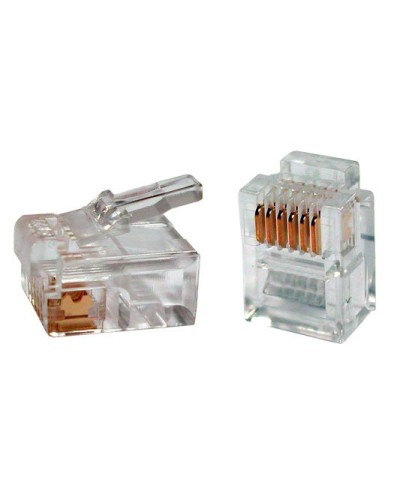 PLUG-6P6C-P-C2-100 (100 шт). Разъем RJ-12. Hyperline в Тамбове