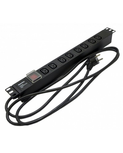 SHE19-8IEC-S-2.5EU. Блок розеток 19. Hyperline в Тамбове