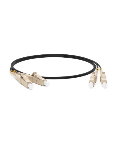 FC-D2-50-LC/PR-LC/PR-H-1M-LSZH-BK. Патч-корд волоконно-оптический многомодовый. Hyperline в Тамбове