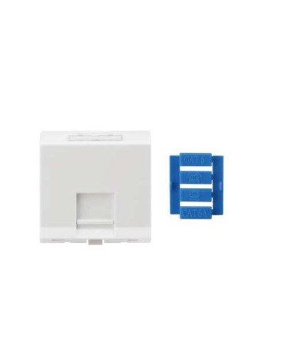 SIP3A-1K-M45-45. Вставка угловая 45x45 для 1 модуля Кeystone Jack, со шторками. Hyperline в Тамбове
