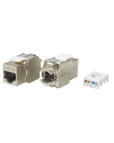 KJ8-8P8C-C6-180-TLS-SH-F-WH. Вставка Keystone Jack RJ-45. Hyperline в Тамбове