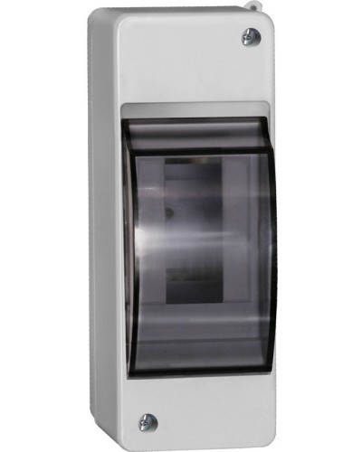 Корпус пластиковый КМПн 2/2 IP30 белый KREPTA 3 (MKP42-N-02-30-20). Щиток модульный с прозрачной дверцей, настенный. IEK в Тамбове