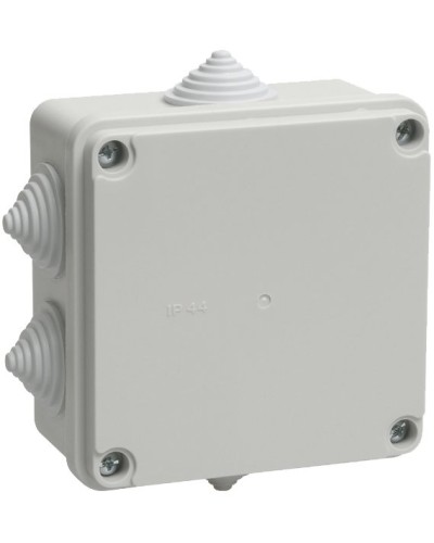Коробка распаячная КМ41234 100х100х50 открытой проводки IP55 6 гермовводов серая (UKO11-100-100-050-K41-55). Коробка распаячная безгалогенная (HF). IEK в Тамбове