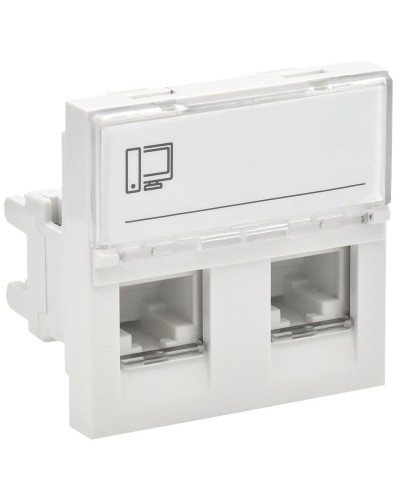 Розетка RJ45 кат.5E PRIMER РКИ-22-00-П-5 белый IEK (PR-KK40D-RI-0-2-2C5EU-K01). Розетка RJ-45. IEK в Тамбове