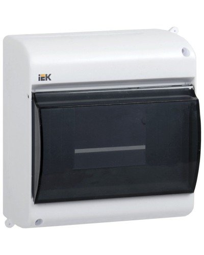 Корпус пластиковый КМПн 2/6 IP30 белый KREPTA 3 (MKP42-N-06-30-09). Щиток модульный с прозрачной дверцей, настенный. IEK в Тамбове