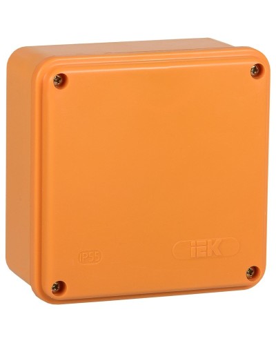 Коробка распаячная огнестойкая ПС 100х100х50 6P 6мм² IP44 гладкие стенки (UKF20-100-100-050-6-6-09). Коробка распаячная огнестойкая безгалогенная (HF). IEK в Тамбове