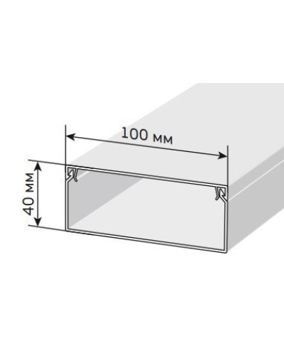 Короб 100х40 ЭЛЕКОР (CKK10-100-040-1-K01). Кабель-канал с двойным замком. IEK в Тамбове