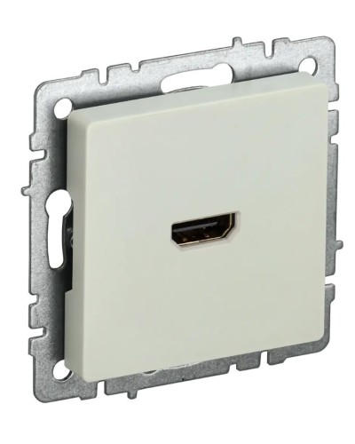 Розетка HDMI РHDMI-0-БрКр бежевый BRITE (BR-H10-K10). Розетка HDMI. IEK в Тамбове