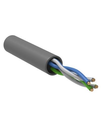 GENERICA U/UTP кат. 5E 100МГц 2 пары PVC INDOOR серый (BC1-C5E02-111-305-G). Кабель «витая пара» (LAN) для структурированных систем связи. IEK в Тамбове