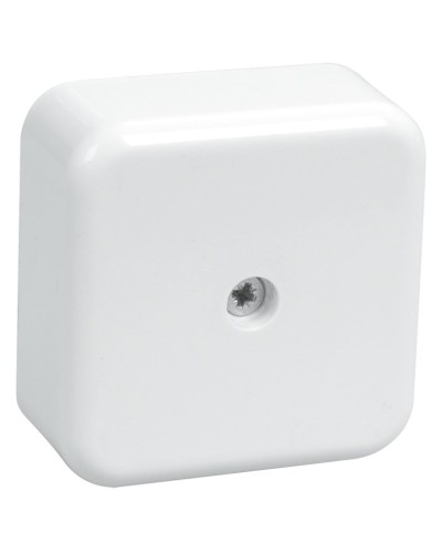 Коробка распаячная КМ41206-01 50х50х20 открытой проводки (4 клеммы 3 мм²) белая (UKO10-050-050-020-K01). Коробка распаячная безгалогенная (HF). IEK в Тамбове