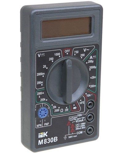 Мультиметр цифровой Universal M830B (TMD-2B-830). Мультиметр цифровой. IEK в Тамбове