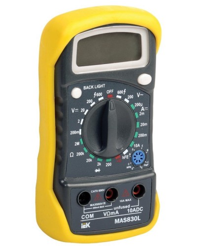 Мультиметр цифровой Master MAS830L (TMD-3L-830). Мультиметр цифровой. IEK в Тамбове