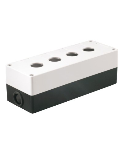 Корпус КП104 для кнопок 4 места белый (BKP10-4-K01). Корпус для кнопочных постов. IEK в Тамбове