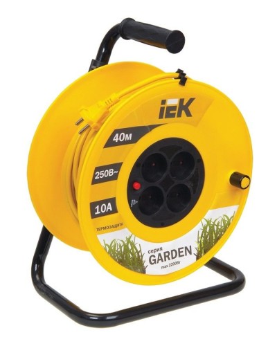 УК40 4 места, 40м (WKP23-10-04-40). Удлинитель на катушке Garden. IEK в Тамбове