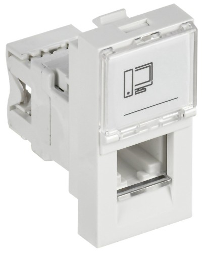 Розетка RJ45 кат.6 PRIMER РКИ-10-00-П-6 белый IEK (PR-KK40D-RI-0-1-C06U-K01). Розетка RJ-45. IEK в Тамбове