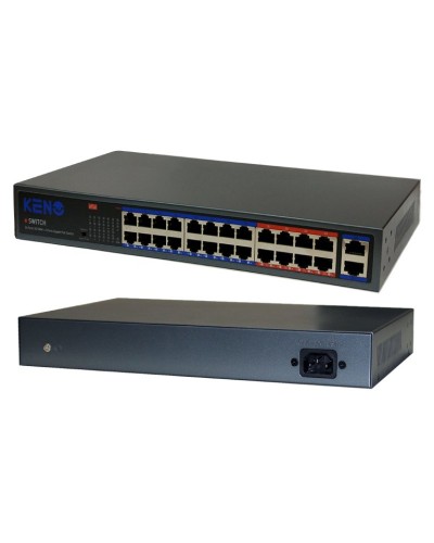 KN-SW2402POE+. Коммутатор с питанием по PoE. KENO в Тамбове