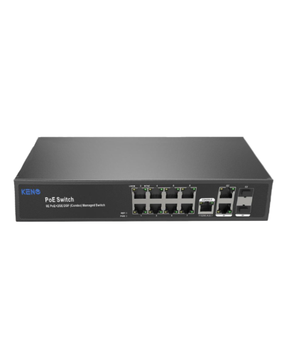 KN-SW802SFP/M2. Коммутатор с питанием по PoE. KENO в Тамбове