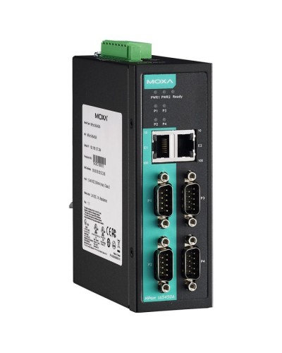 NPort IA5450A. 4-портовый усовершенствованный преобразователь. MOXA в Тамбове