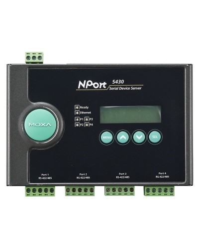 NPort 5430. 4-портовый асинхронный сервер. MOXA в Тамбове