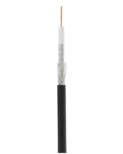 RG-6 CCS, Out, PE (UEC-C2-32123B-BK-3). Кабель коаксиальный омедненный. NETLAN в Тамбове