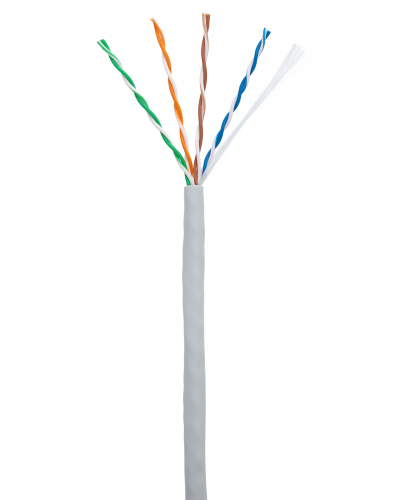 U/UTP 4pair, Cat5e, In, PVC (CCA-UU004-5E-PVC-GY). Кабель «витая пара» (LAN) для структурированных систем связи. NETLAN в Тамбове