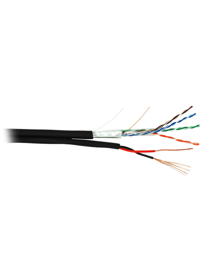 F/UTP 4pair, Cat5e, Out, PVC+PWR (EC-UF004-5E-PC075-PE-BK). Кабель «витая пара» (LAN) для структурированных систем связи. NETLAN в Тамбове