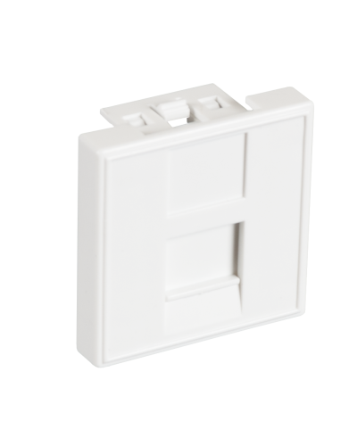 EC-IMF-1-WT-10 (10шт). Вставка 45x45 (Mosaic) для 1 модуля Keystone Jack. NETLAN в Тамбове