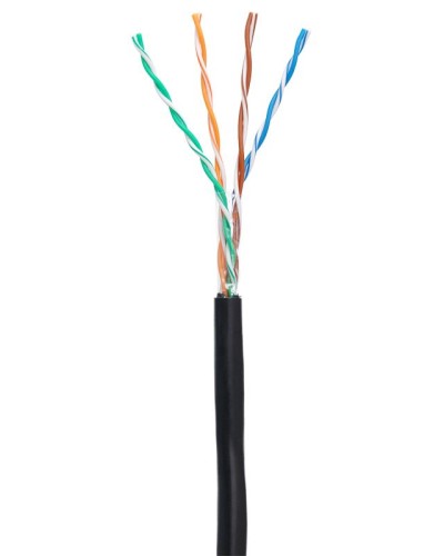 U/UTP 4pair, Cat5e, Out, PE (EC-UU004-5E-PE-BK-1). Кабель «витая пара» (LAN) для структурированных систем связи. NETLAN в Тамбове