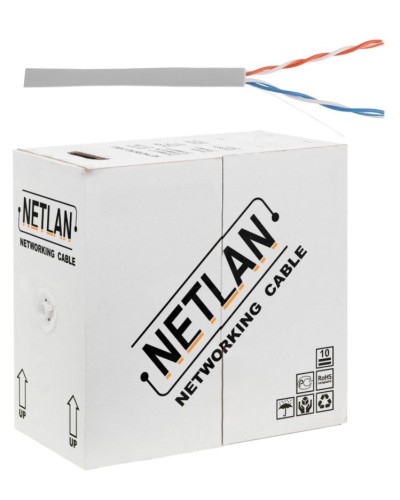 U/UTP 2pair, Cat5, In, PVC, CCA (CCA-UU002-5-PVC-GY) . Кабель «витая пара» (LAN) для структурированных систем связи. NETLAN в Тамбове