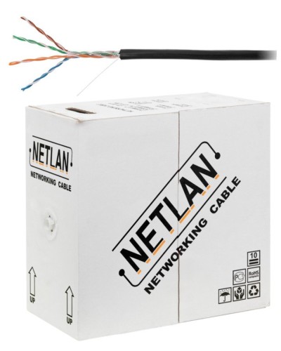 U/UTP 4pair, Cat5e, Out, PE, CCA (CCA-UU004-5E-PE-BK) . Кабель «витая пара» (LAN) для структурированных систем связи. NETLAN в Тамбове
