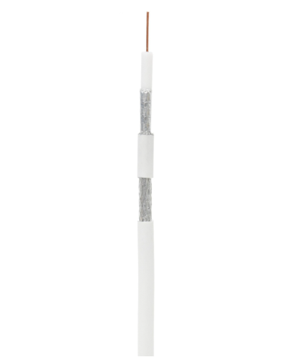 RG-6 CCS, In, PVC (UEC-C2-32123A-WT-1). Кабель коаксиальный омедненный. NETLAN в Тамбове