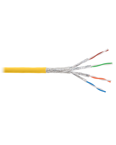 S/FTP, 4pair, Cat7a, Solid, In, LSZH (NKL 4375C-YL). Кабель «витая пара» (LAN) для структурированных систем связи. NIKOLAN в Тамбове