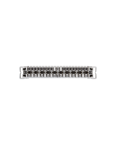NMC-PL10-CU-10 (10 шт). Плинт неразмыкаемый, (0...9), крепление под кронштейн и круглые направляющие. NIKOMAX в Тамбове