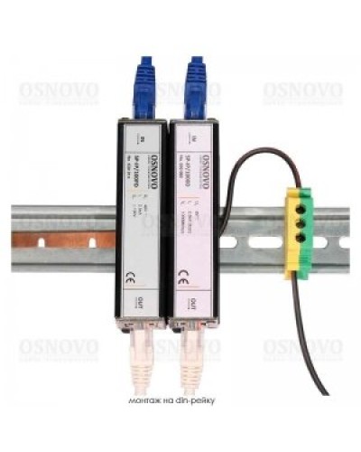 SP-IP/1000D. Устройство грозозащиты цепей Ethernet. OSNOVO в Тамбове