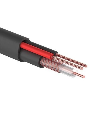 КВК-П-2+2x0,50 мм² (Cu/CCA) черный PROconnect (01-4215). Кабель комбинированный для систем видеонаблюдения. PROCONNECT в Тамбове