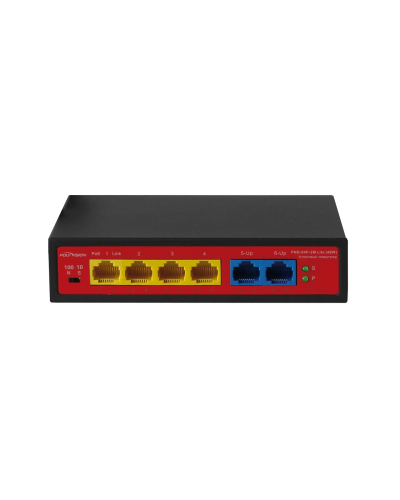 PND-04P-2M Lite (48W). Коммутатор неуправляемый 6-портовый с функцией PoE. Polyvision в Тамбове