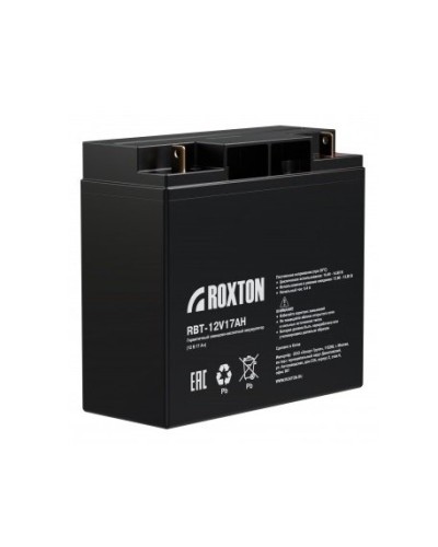 RBT-12V17AH. Аккумулятор герметичный свинцово-кислотный. ROXTON в Тамбове
