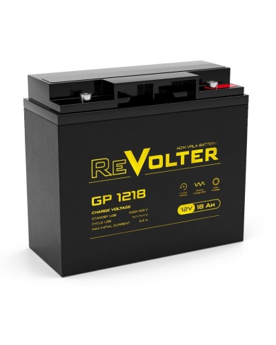 Revolter GP 1218. Аккумулятор автомобильный герметичный свинцово-кислотный. Revolter в Тамбове