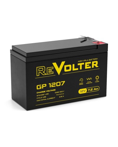 Revolter GP 1207. Аккумулятор автомобильный герметичный свинцово-кислотный. Revolter в Тамбове