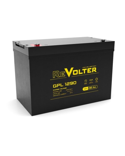 Revolter GPL 1290. Аккумулятор автомобильный герметичный свинцово-кислотный. Revolter в Тамбове