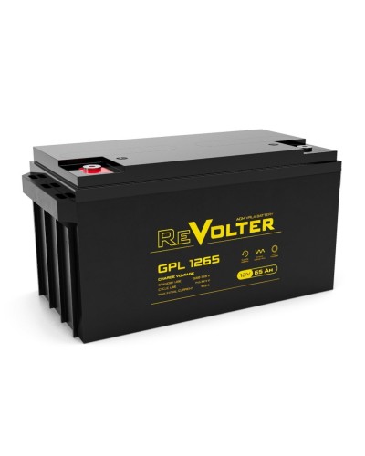 Revolter GPL 1265. Аккумулятор автомобильный герметичный свинцово-кислотный. Revolter в Тамбове