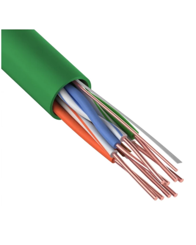 U/UTP, CAT 5e, нг(А)-LSLTx, 4х2х0,52мм, 24AWG, INDOOR, SOLID, зеленый, 305м REXANT (01-0061). Кабель «витая пара» (LAN) для структурированных систем связи. Rexant в Тамбове
