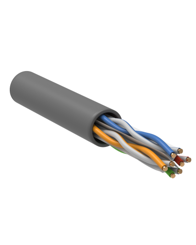 U/UTP, CAT 6, ZH нг(А)-HF, 4PR, 23AWG, INDOOR, SOLID, серый, 305 м, REXANT (01-0067). Кабель «витая пара» (LAN) для структурированных систем связи. Rexant в Тамбове