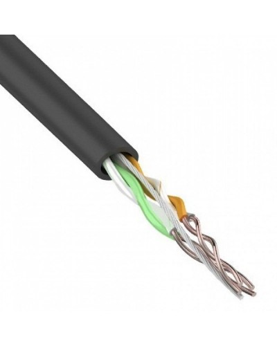 U/UTP, CAT 5e, PE, 2PR, 24AWG, OUTDOOR, SOLID, черный, 305м, REXANT (01-0025). Кабель «витая пара» (LAN) для структурированных систем связи. Rexant в Тамбове
