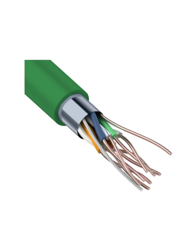 F/UTP, CAT 5e, нг(А)-LSLTx, 4х2х0,52мм, 24AWG, INDOOR, SOLID, зеленый, 305м REXANT (01-0161). Кабель «витая пара» (LAN) для структурированных систем связи. Rexant в Тамбове
