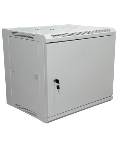 Шкаф телекоммуникационный 19 настенный 6U 600×450×370 мм (ШxГxВ) - передняя дверь металл, боковые стенки съемные (разобранный), RAL 7035 (04-2210). Шкаф телекоммуникационный 19 настенный 6U. Rexant в Тамбове