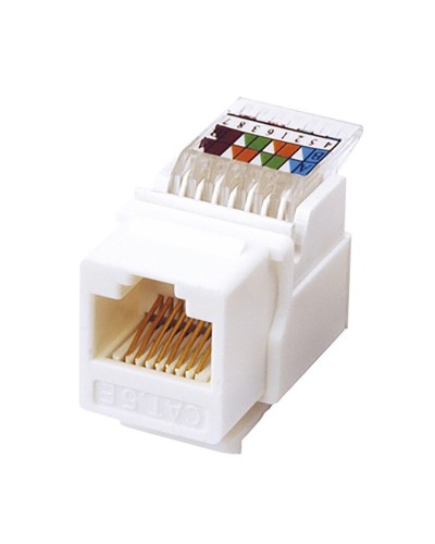 Модуль Keystone Jack RJ-45(8P8C), UTP, CAT 5e, тип 180 градусов, самозажимной, белый REXANT (03-1012): Модуль Keystone Jack в Тамбове
