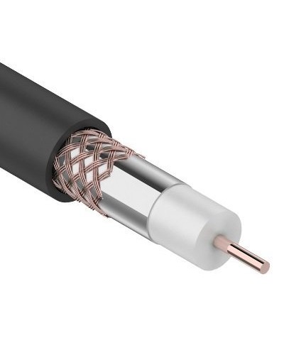 RG-6U+Cu, 75 Ом, Cu/Al/Cu, 64%, 100м. OUTDOOR REXANT (01-2222). Кабель коаксиальный радиочастотный. Rexant в Тамбове