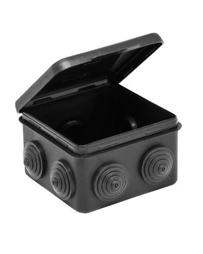 Коробка TYCO ОП 80х80х50мм откидная крышка УХЛ1 IP54 черный (67040МЧ). Коробка распределительная. RuVinil в Тамбове