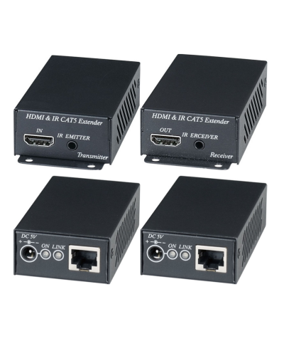 HE02EI. Комплект для передачи HDMI-сигнала с ИК-повторителем. SC&T в Тамбове